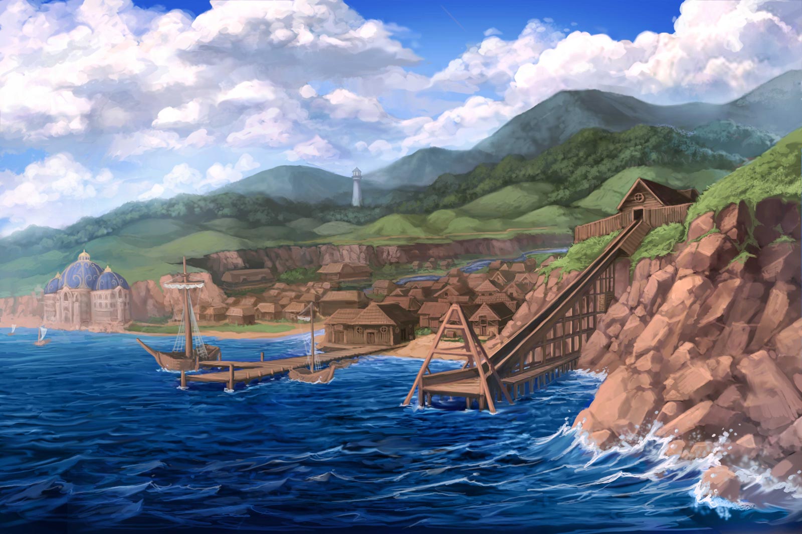 A picture of the town of Otari